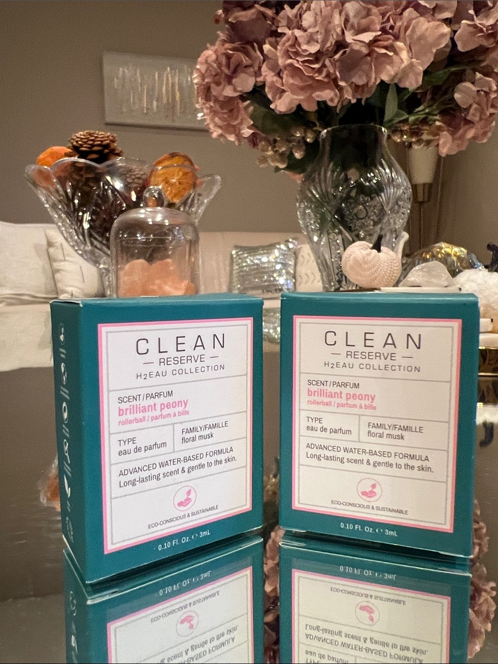 Clean reserve brilliant peony 0.10 oz parfum